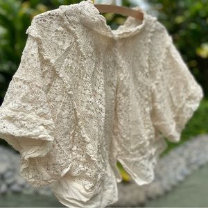 COPY - Magnolia Pearl cotton lace blouse